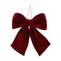 PuSpu Christmas Tree Decoration Christmas Tree Bow Pendant Velvet Bow Decoration Suitable For Store Shopping Mall Window Background Wall Decorations