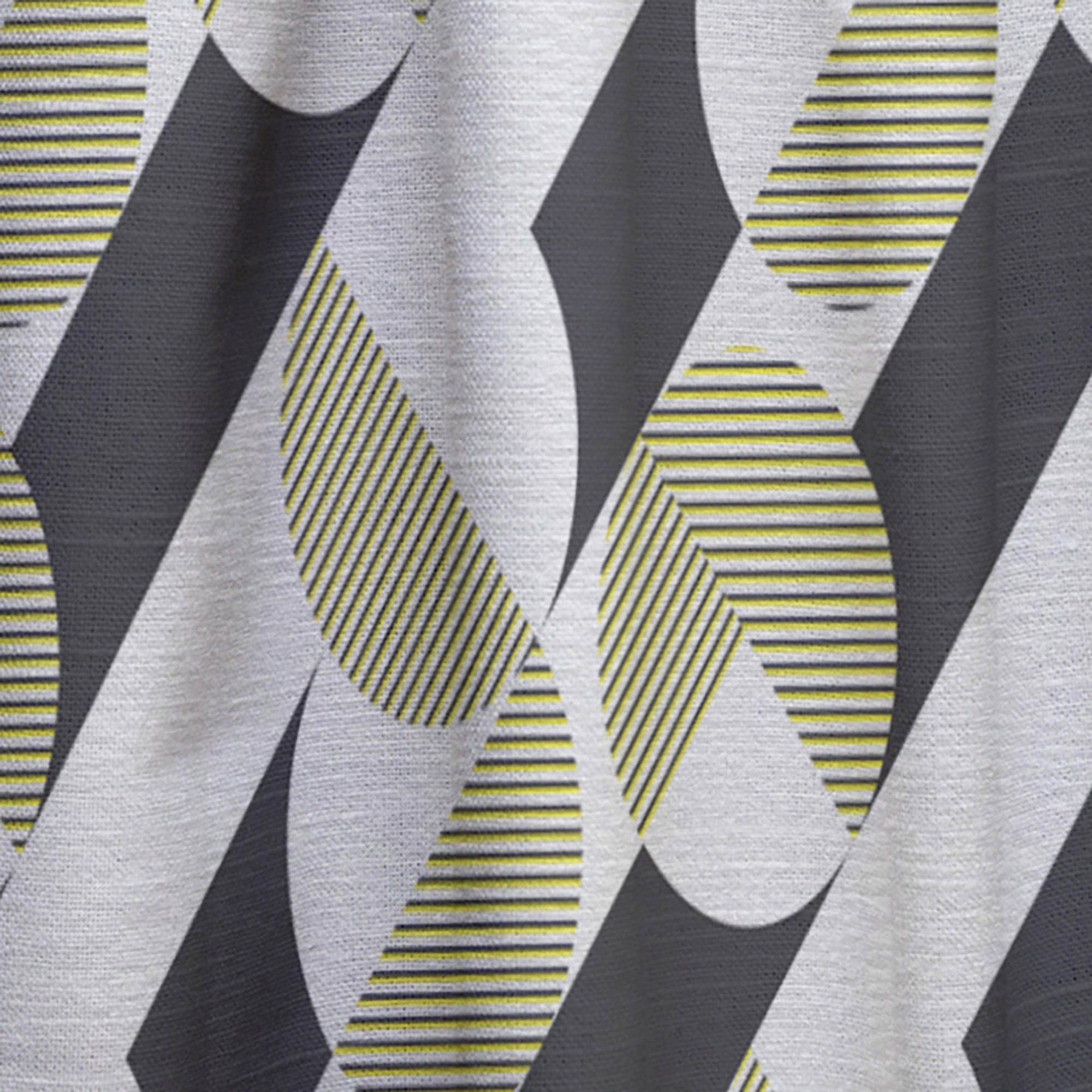 Designart 'Circular Abstract Retro Pattern Geometric II' Mid-Century Modern Curtain Panel