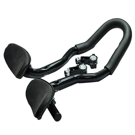 Mountain Bike Cycling Aero Handlebars MTB Aluminum Alloy Aero Handlebar Rest Handle Bar (Integrated Rest Bar)