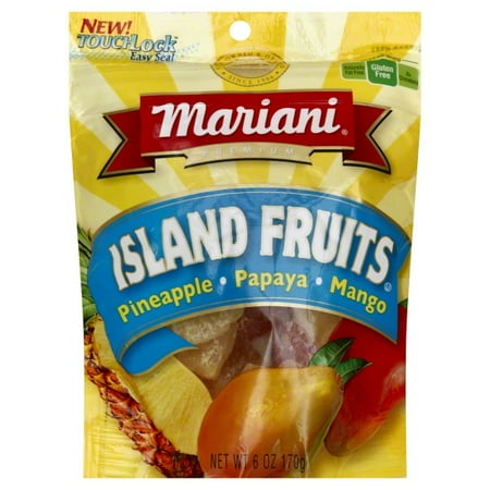 Mariani Premium Island Fruits Pineapple, Papaya, & Mango Pieces, 6 Oz.