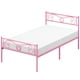 thumbnail image 2 of ChaoLink Estructura de cama plataforma metálica tamaño Twin, estilo victoriano vintage, base para colchón con almacenamiento, no necesita base de caja, sin ruido, fácil de montar, 2 of 8
