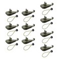 thumbnail image 2 of 10x Clips para lona, abrazaderas para lona con 10 cuerdas elásticas, sujetadores multiusos para tienda, soporte de Clips para pancartas, cubierta para Cordón Verde, 2 of 9