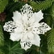 thumbnail image 5 of 5 piezas de flores artificiales de Navidad con purpurina de 9 a 16 cm, adornos para árbol de Navidad para el hogar, flores falsas, adornos navideños, decoración de Año Nuevo, 5 of 5