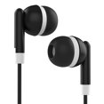 thumbnail image 2 of Black Earbuds 10 Pack Headphones, Stereo Sounds in-Ear Tangle Free Wired Earphones Compatible with iPhone, iPod, iPad, MP3, Samsung, and Most 3.5mm Jack, Bulk Wholesale Affordable Headphones, 2 of 6