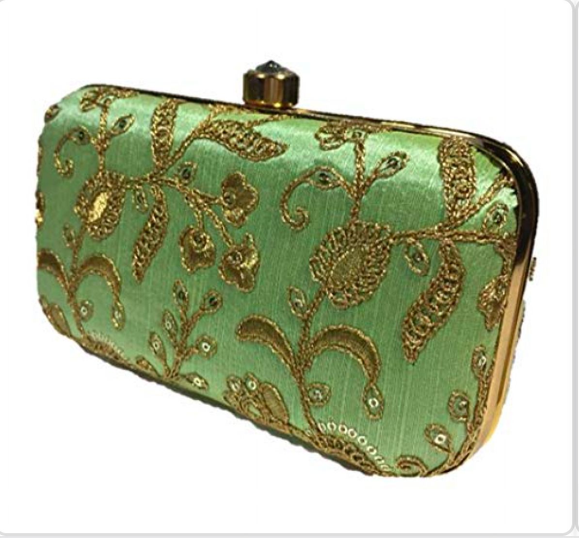 Judith Leiber Green Snake Skin Clutch – Vintage by Misty