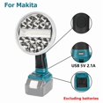 thumbnail image 5 of Portable flashlight LED Work Light For Makita/Milwaukee/Dewalt/Bosch/Black&Decker/Craftsman/Ryobi 14.4V 18V 20V Lithium Battery, 5 of 21