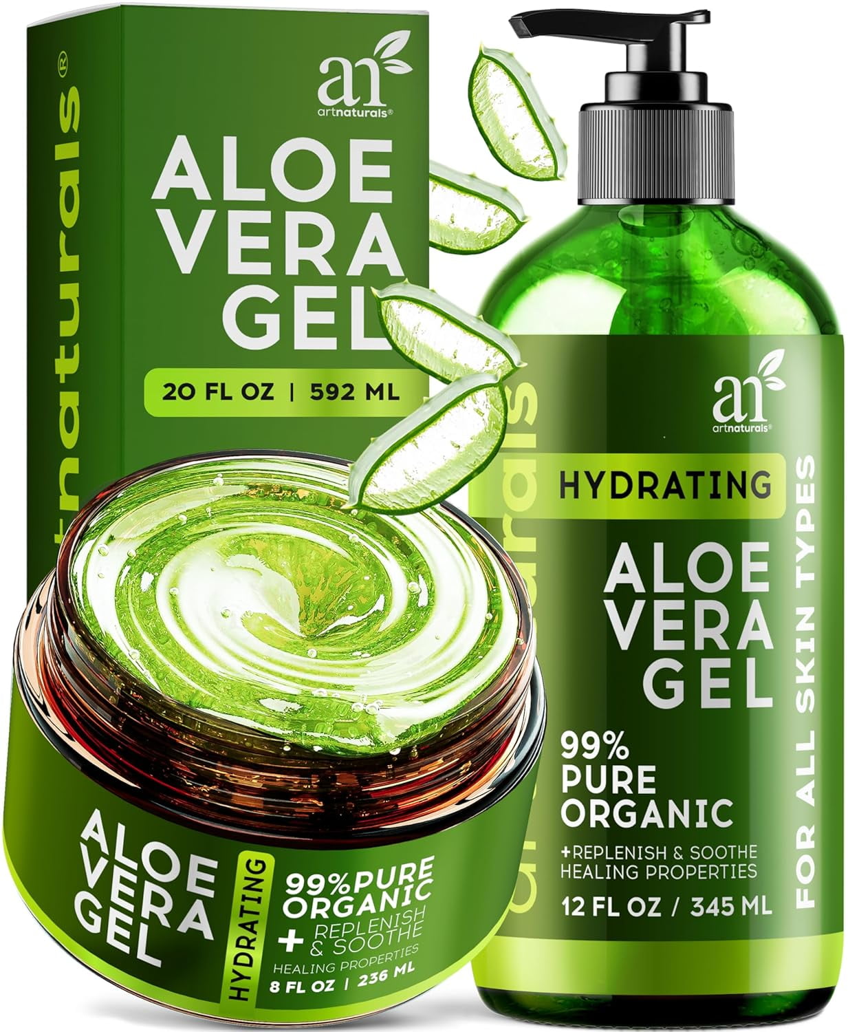 Raslok Aloe Vera Gel, 7.76 oz, Natural Moisturizing & Hydrating -  Walmart.com