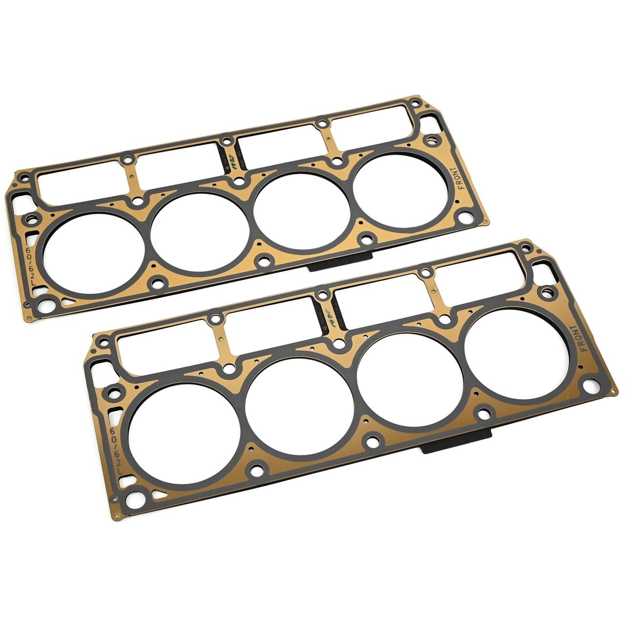 Michigan Motorsports LS3 Head Gaskets with 2005+ Head Bolt Kit - 5 Layer MLS Cylinder Head Gasket Pair with Bolts for 6.0 6.2 LS LQ4 LQ9 L96 L76 LY6 L92 L99 Like 12610046