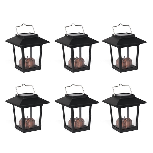 De Linternas Solares Que Cuelgan Las Luces Del Palacio De La Energía Solar A Prueba De Agua Al Aire Libre Led Linterna De Llama Parpadeante Para Patio Patio Césped Fiesta Playa 6 Piezas Inevent HA018343-00