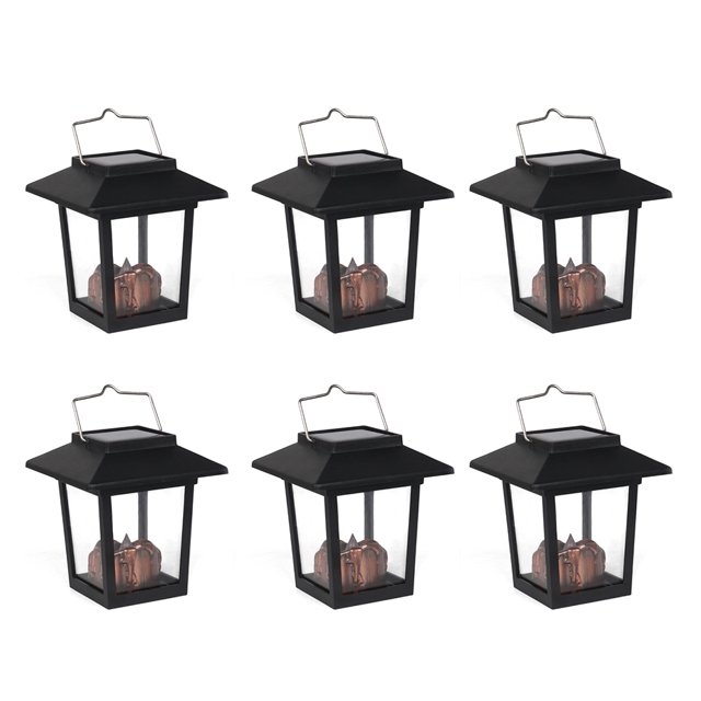 De Linternas Solares Que Cuelgan Las Luces Del Palacio De La Energía Solar A Prueba De Agua Al Aire Libre Led Linterna De Llama Parpadeante Para Patio Patio Césped Fiesta Playa 6 Piezas Kearding HA018343-00