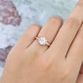 thumbnail image 2 of Jewelerix 2.50 CT Pear Cut Ring Moissanite Diamond Engagement Ring Plated Rose Gold Beautiful Handmade Jewelry Birthday Gift Ring, 2 of 5