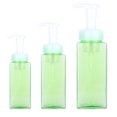 thumbnail image 4 of Dispensador de jabón de plástico, 3 uds., 250ml + 400ml + 500ml, espuma rellenable, jabón líquido, contenedor de botella con bomba vacía, 4 of 8