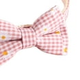 thumbnail image 7 of SPRING PARK Dog and Cat Collar with Bowtie and Bell Grid Collar Floral Print Decorative Adjustable Collars for Small Medium Large Dogs, 7 of 7