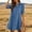 *Navy, variant on ClodeEU Women's Collared V Neck Half Sleeve Swing Mini Dress, Casual Loose A-Line Shirt Dress Army Green,Women's Plus L