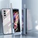 thumbnail image 4 of Clear Case With S Pen Holder Compatible With Samsung Galaxy Z Fold 3 5g, 360 Full Protection Pc Shockproof Cover, 4 of 5
