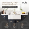 thumbnail image 6 of Nuie Kitchen Sink 33" Single Bowl Apron Front, Grid and Cutting Board, Fireclay 33x19x10", 6 of 7