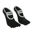 thumbnail image 2 of Unique Bargains 1 Pair Yoga Five Toe Socks Durable Solid Color Socks for Women Black, 2 of 6