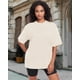 thumbnail image 3 of Camiseta Adorejoy de gran tamaño, vintage, lavada, holgada, casual, para mujer, 3 of 8