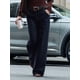 thumbnail image 4 of Vaqueros Holgados de Tiro Bajo para Mujer, Estilo Y2K, Rectos, Anchos y Estilo Boyfriend, Estilo Urbano, Informales Azul Oscuro M, 4 of 9