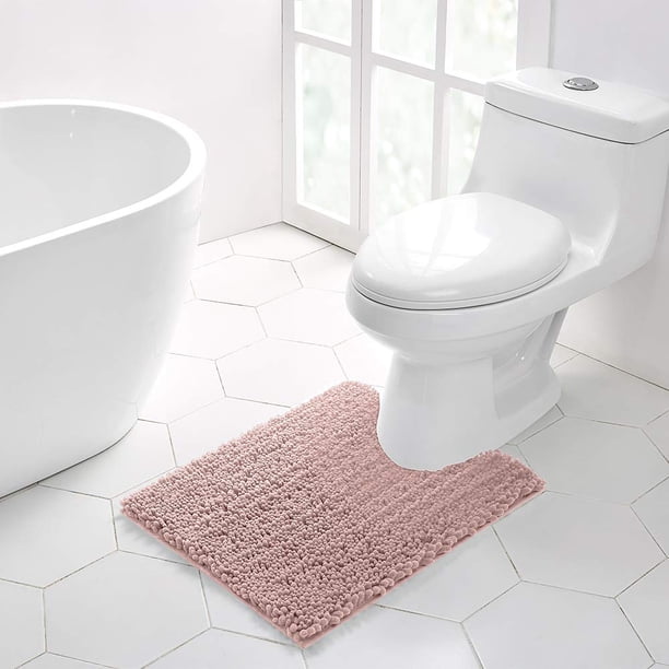 Alfombra Walensee para baño, antideslizante, para inodoro, en forma de U