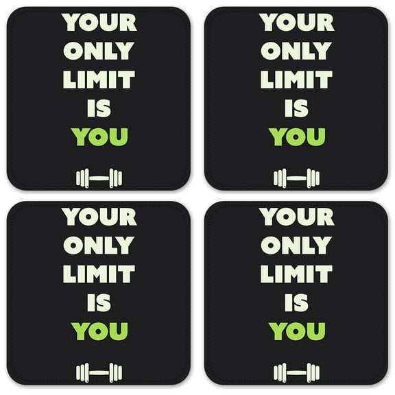 Vinyl Drink Coasters - Set of 4 - Only Limit