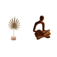 thumbnail image 1 of Escultura Abstracta Nórdica Creativa De Hoja De Metal Y Pensador Humano, Adorno Para Mesa, Hogar, Oficina, Fiesta, Bar, Boda, Colección De Decoración, 1 of 8