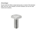 thumbnail image 4 of Square Head Bolt, 10 Pack M6x12mm 304 Stainless Steel Grade C Square Screws, 4 of 5