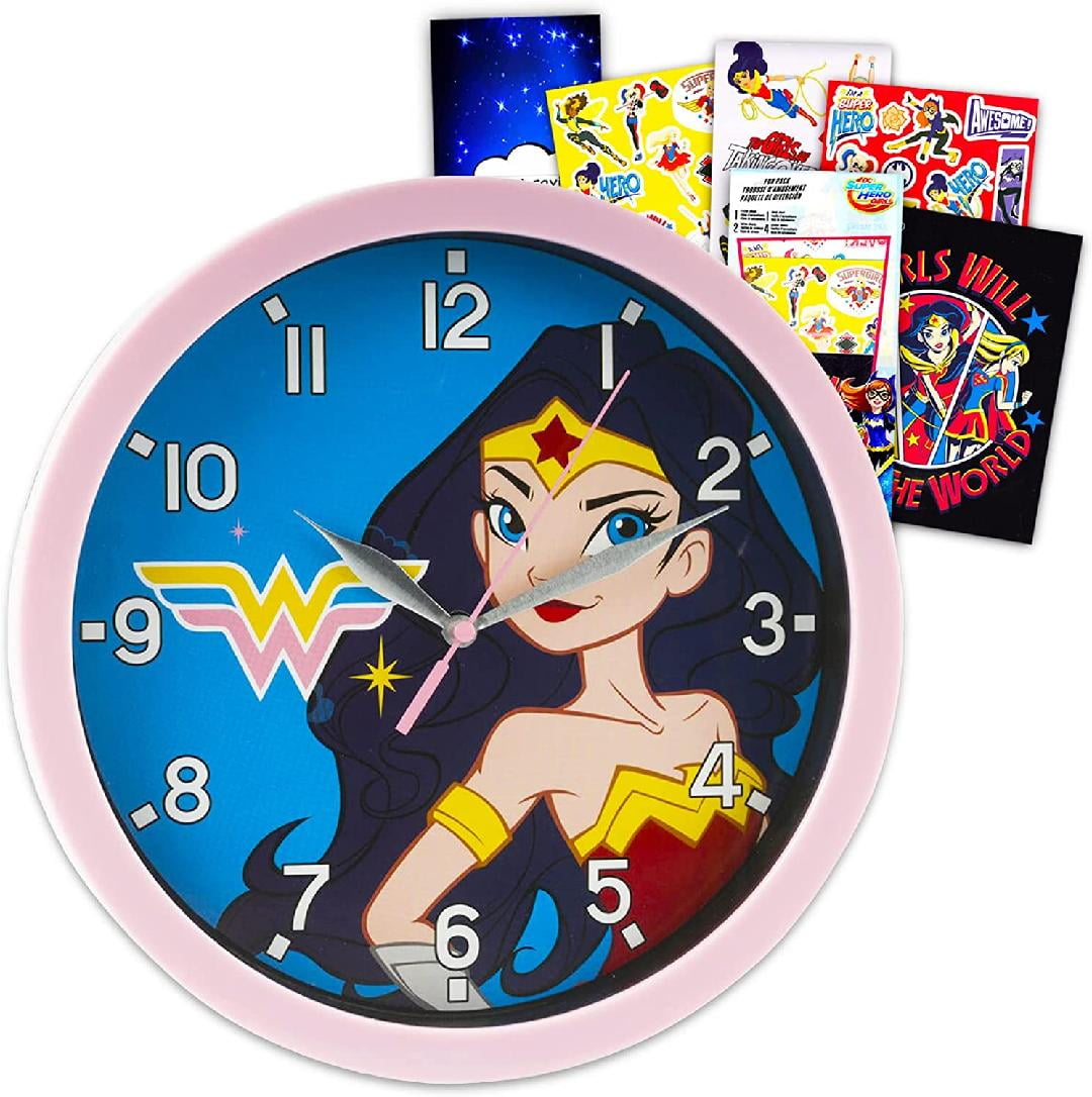 Wonder Woman Clock Wall Set Wonder Woman Decoration Bundle 3 Pc