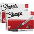 thumbnail image 2 of Sharpie Fine Point Permanent Markers, 24 Markers (2 X Box'S Of 12), Black (30051), 2 of 4
