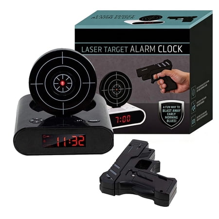 Target Alarm Clock with Gun Shot Timer Interactive Infrared Target Game 2 in 1 Clock with LED photo Target Alarm Clock with Gun Shot Timer Interactive Infrared Target Game 2 in 1 Clock with LED image