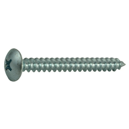 

#8 x 1-1/2 Zinc Plated Steel Phillips Truss Head Sheet Metal Screws (25 pcs.)