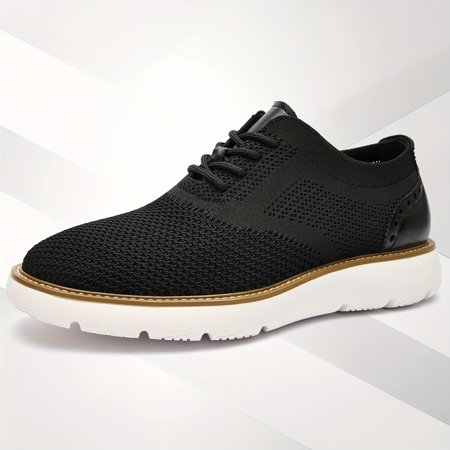 

GUMAAY Breathable Comfortable Men s Business Casual Shoes - Cushioned Wide Toe Box And Wide Fit Easy Transition Between Business And Casual