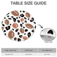 thumbnail image 6 of White Footballs with Leopard Spots Pattern Round Fitted Tablecloth with Elastic Edge,Dining Table Cover Waterproof,Outdoor Round Tablecloth for Camping,Dining,Indoor and Outdoor, 6 of 7
