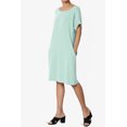 thumbnail image 3 of Robe T-Shirt Midi Longueur Genou à Manches Courtes Ajustée pour Femmes, 3 of 6