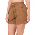 thumbnail image 4 of KOGMO Womens Lightweight Linen Shorts with Drawstring and Pockets, 4 of 7
