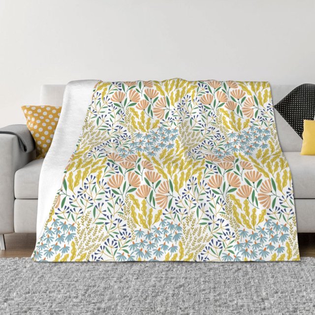 Lukts Boho pour Couverture en Flanelle 240g, Couverture Simple Horizontale, Couverture Chaude d'Hiver, Couverture de Canapé, Cadeau Idéal pour la Maison-60"x50 Pouces