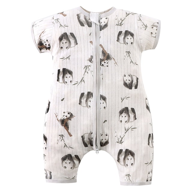 Qopobobo Boy Jumpsuit Baby Rompers Summer Newborn High Stretch Solid Color Breathable Cotton With Front Button Closure White,2-3 Years