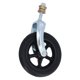 thumbnail image 3 of 6.5 Inch Wheelchair Castor PU Tire Universal Front Drive Wheel Replacement for Handcart Grocery Carts Black, 3 of 5