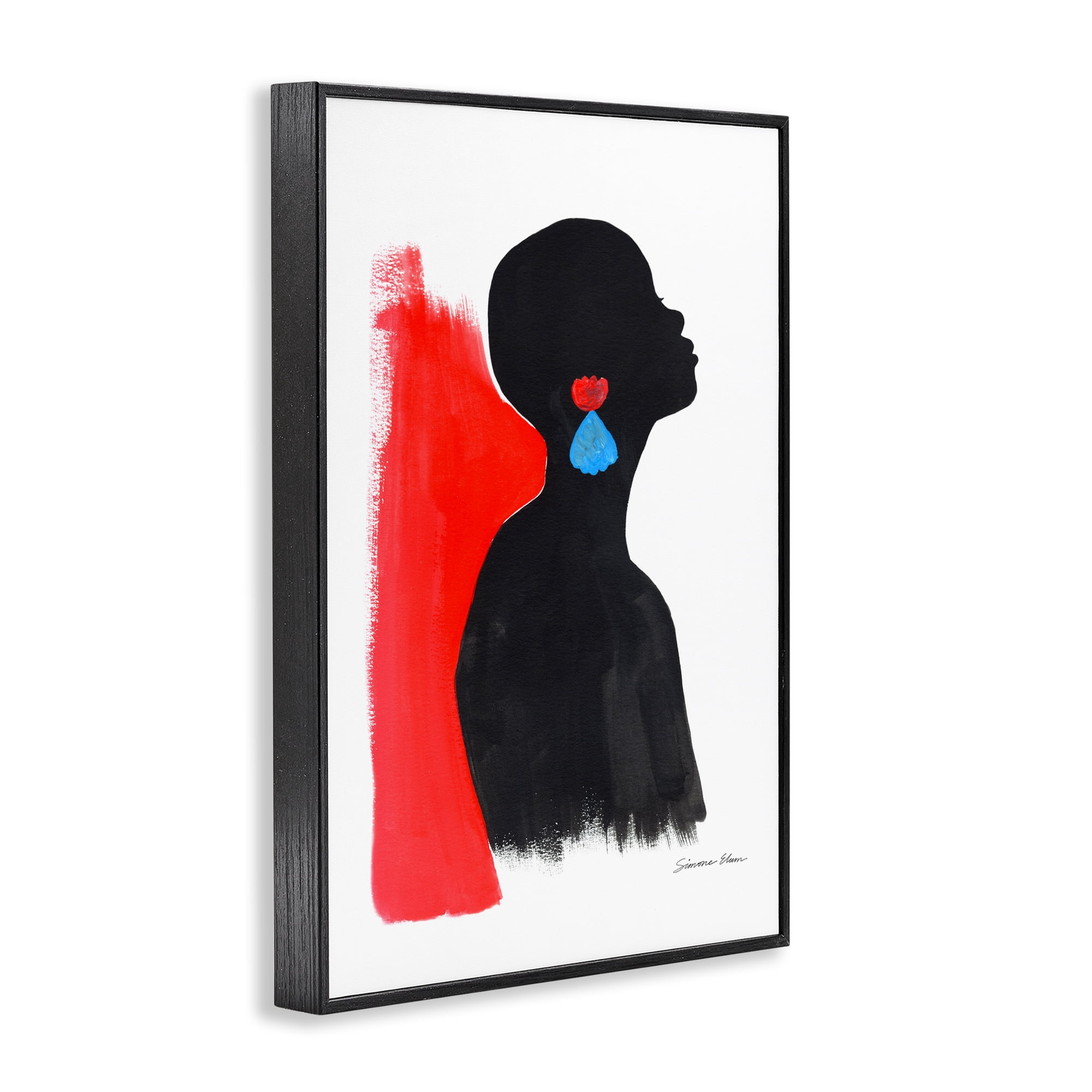 Stupell Industries Dreaming In Color Black Framed Giclee Art, design by Simone Elum
