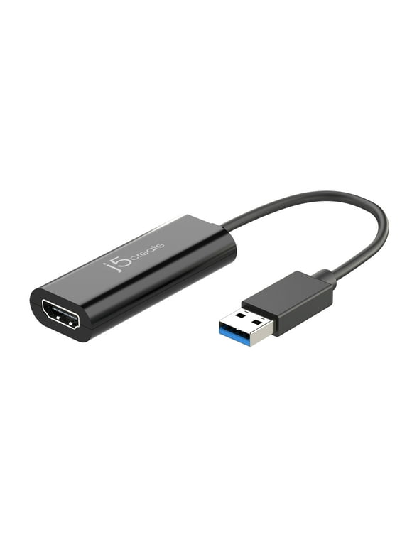 j5create, USB to HDMI Multi-Monitor Adapter, Windows /macOS Compatible, JUA258