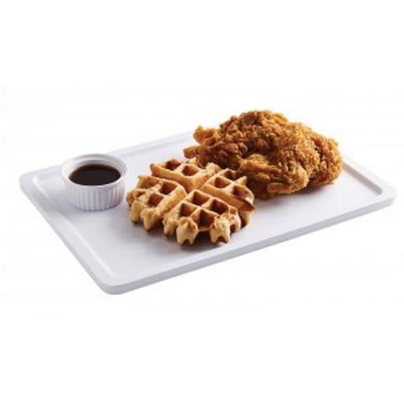 Cal Mil 22099-15 9 x 9 x 0.5 in. Melamine Serving Tray - White