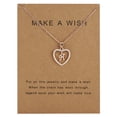 thumbnail image 4 of SANAG 26 Letters H Heart Shape Pendant Necklace Rhinestone Rose Golden Clavicular Chain Jewelry Couple Gift, 4 of 5