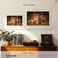 thumbnail image 4 of Elephant Stock Beer Barrel Wall Art - Horizontal Multi Panel Canvas - Living Room Wall Decor - Food And Drink Multi Panel - Brown And Orange Decor - 33" x 20", 4 of 8