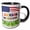 Black/White, variant on 3drose, Jackson, Mississippi. the American Flag. Cool Patriotic Family Gift, 11oz Two-tone Yellow Mug