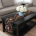 thumbnail image 4 of Watercolor Flowers Table Runner 36 Inches Long, Farmhouse Floral Vintage Black Kitchen Coffee Dining Table Decoration for Home Party Birthday Wedding Home Decor 13x36 Inches, 4 of 8