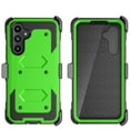 thumbnail image 2 of Takfox Samsung Galaxy A54 5G Belt Clip Holster Case with [Built in Screen Protecotr],Rugged Shockproof Heavy Duty Locking Swivel Holster Kickstand Hard Full Body Cover- Green, 2 of 7