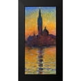 thumbnail image 2 of Monet, Claude 13x24 Black Modern Framed Museum Art Print Titled - Twilight Venice - left, 2 of 5