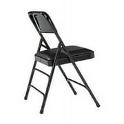NPS 1300 Series 29.5 Premium Vinyl Folding Chair in Black (Set of 4)