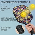 thumbnail image 2 of Pickleball Paddles Set,Pioneer Flower Floral Print Pattern Fiberglass Surface Pickleball Racket Set with 2 Indoor Outdoor Pickleball Balls and Pickleball Bag,Pickle-ball Equipment, 2 of 6
