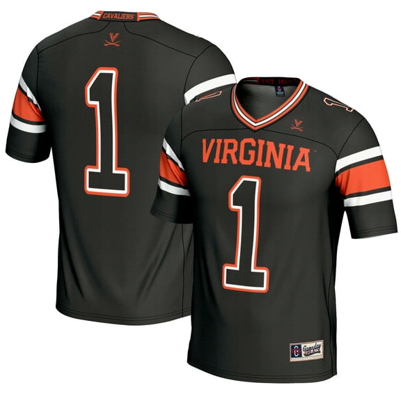 Youth GameDay Greats #1 Black Virginia Cavaliers Endzone Football Jersey